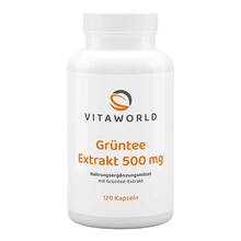 Abbildung: Grüntee Extrakt 500 mg Kapseln 120 St, Kapseln PZN 09719224 