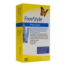 Abbildung: FREESTYLE Precision Blutzucker Teststreifen 100 St, Teststreifen PZN 09728393 