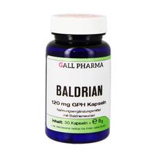 Abbildung: Baldrian 120 mg Gph Kapseln 30 St, Kapseln PZN 09748846 
