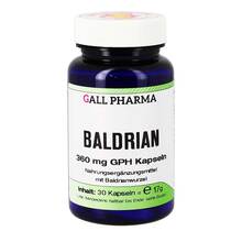 Abbildung: Baldrian 360 mg Gph Kapseln 30 St, Kapseln PZN 09748929 