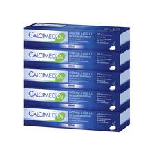 Abbildung: Calcimed D3 600 mg / 400 I.E. Brausetabletten 100 St, Brausetabletten PZN 09750139 
