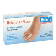 Abbildung: Hallufix softies Zehenspreizer Größe M 36-41 2 St, Gelplatten PZN 09770254 