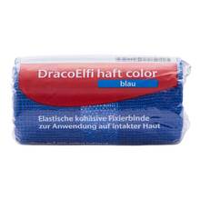 Abbildung: Dracoelfi haft color elastisch Fixierbinde 6 cmx4 m blau 1 St, Binden PZN 09780212 
