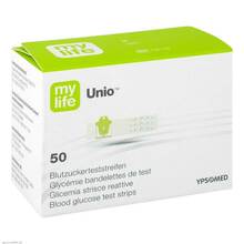 Abbildung: MYLIFE Unio Blutzucker Teststreifen 50 St, Teststreifen PZN 09884897 