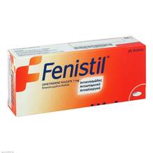 Abbildung: Fenistil Dragees 20 St, Überzogene Tabletten PZN 09887683 