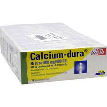 Abbildung: Calcium Dura Vit D3 Brause 600 mg / 400 I.E. 50 St, Brausetabletten PZN 09911625 