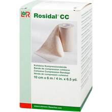 Abbildung: ROSIDAL CC kohäsive Kompressionsbinde 10 cmx6 m 1 St, Binden PZN 09929654 