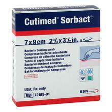 Abbildung: CUTIMED Sorbact Kompressen 7x9 cm 5 St, Kompressen PZN 10006707 