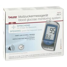 Abbildung: Beurer GL34 Blutzuckermessgerät mg / dl 1 St PZN 10024987 