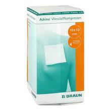 Abbildung: ASKINA Vliesstoffkompr.unsteril 10x10 cm 4fach 100 St, Kompressen PZN 10041023 