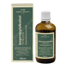 Abbildung: Isopropylalkohol 70% V / V Henry Lamotte 100 ml, Flüssigkeit PZN 10042761 