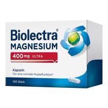 Abbildung: Biolectra Magnesium 400 mg ultra Kapseln 100 St, Kapseln PZN 10043648 