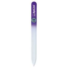 Abbildung: Apoline Nagelfeile Glas 14 cm lila 1 St PZN 10055367 