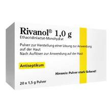 Abbildung: Rivanol 1,0 g Pulver 20 St, Pulver PZN 10056639 