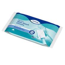 Abbildung: Tena Wet Wash Glove parfümfrei 15x23 cm blau 8 St PZN 10061356 