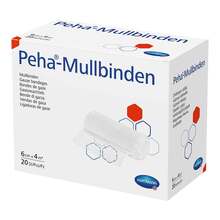 Abbildung: Peha-Mullbinde 6 cmx4 m 20 St, Binden PZN 10069240 