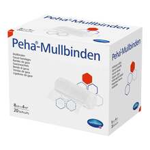 Abbildung: Peha-Mullbinde 8 cmx4 m 20 St, Binden PZN 10069257 