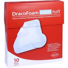 Abbildung: DRACOFOAM Infekt haft Schaumst.Wundauf.10x10 cm 10 St, Verband PZN 10084110 