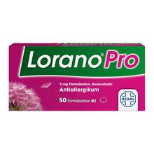 Abbildung: Loranopro 5 mg Filmtabletten 50 St, Filmtabletten PZN 10090197 