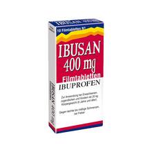 Abbildung: Ibusan 400 mg Filmtabletten 10 St, Filmtabletten PZN 10090754 