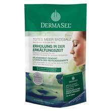 Abbildung: Dermasel Totes Meer Badesalz + Erkältungszeit Spa 1 P, Kombipackung PZN 10094870 