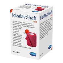 Abbildung: Idealast-haft color Binde 8 cmx4 m rot 1 St, Binden PZN 10109442 