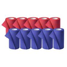 Abbildung: Idealast-haft color Binde 10 cmx4 m sortiert 10 St, Binden PZN 10109488 