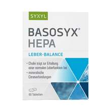 Abbildung: Basosyx Hepa Syxyl Tabletten 60 St, Tabletten PZN 10110505 