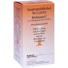Abbildung: Isopropylalkohol 70% V / V Hofmann's 200 ml, Lösung PZN 10112496 