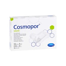 Abbildung: COSMOPOR steril Wundverband 5x7,2 cm 10 St, Pflaster PZN 10135238 