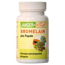 Abbildung: Bromelain 160 mg + Papain 160 mg Tg.Kapseln 60 St, Kapseln PZN 10135698 