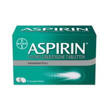 Abbildung: Aspirin 500 mg überzogene Tabletten 80 St, Überzogene Tabletten PZN 10203632 