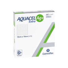 Abbildung: Aquacel Ag + Extra 10x10 cm Kompressen 10 St, Kompressen PZN 10203810 
