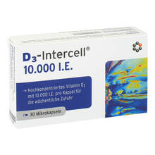 Abbildung: D3-Intercell 10.000 I.E. Kapseln 30 St, Kapseln PZN 10210365 