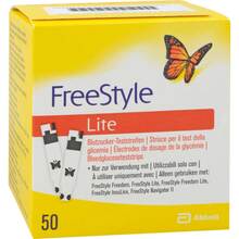 Abbildung: FREESTYLE Lite Teststreifen ohne Codieren 50 St, Teststreifen PZN 10210431 
