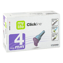 Abbildung: CLICKFINE Universal 4 Kanülen 0,23x4 mm 100 St, Kanüle PZN 10258053 