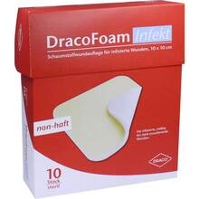 Abbildung: DRACOFOAM Infekt Schaumst.Wundauf.10x10 cm 10 St, Verband PZN 10317614 