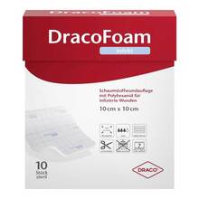 Abbildung: DRACOFOAM Infekt Schaumst.Wundauf.20x20 cm 10 St, Verband PZN 10317637 
