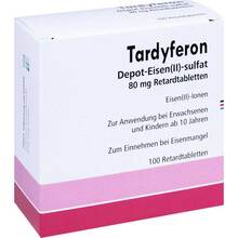 Abbildung: Tardyferon Depot-Eisen(II)-sulfat 80 mg Retardtab. 100 St, Retard-Tabletten PZN 10353449 
