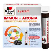 Abbildung: Doppelherz Immun + Aronia system Ampullen 10 St, Ampullen PZN 10389565 