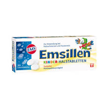 Abbildung: Emsillen Kinder Halstabletten Vanille 20 St, Lutschtabletten PZN 10405206 