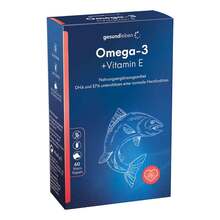 Abbildung: Gesund Leben Omega-3 1.000 mg Kapseln + Vitamin E 60 St, Kapseln PZN 10518146 