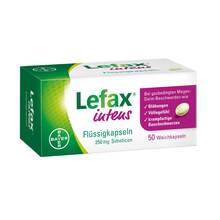 Abbildung: Lefax intens Flüssigkapseln 250 mg Simeticon 50 St, Weichkapseln PZN 10537853 