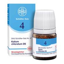 Abbildung: Biochemie Dhu 4 Kalium chloratum D 6 Globuli 10 g, Globuli PZN 10545893 