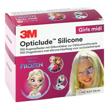 Abbildung: OPTICLUDE Silicone Disney girls midi 5,3x7 cm 100 St, Pflaster PZN 10547538 