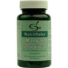 Abbildung: Mangan 5 mg Citrat Kapseln 120 St, Kapseln PZN 10708094 
