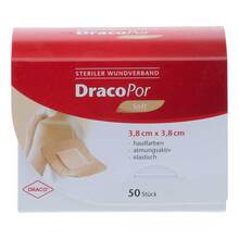 Abbildung: Dracopor Wundverband 3,8x3,8 cm steril hautfarben 50 St, Pflaster PZN 10713830 