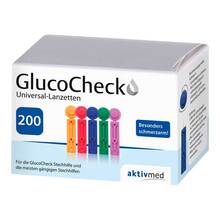 Abbildung: GLUCOCHECK Lanzetten Universal 200 St, Lanzetten PZN 10756414 