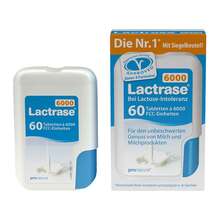 Abbildung: Lactrase 6.000 Fcc Tabletten im Klickspender 60 St, Tabletten PZN 10950122 