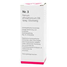 Abbildung: NR.3 Ferrum phosphoricum D 6 spag.Glückselig 50 ml, Tropfen zum Einnehmen PZN 10965885 